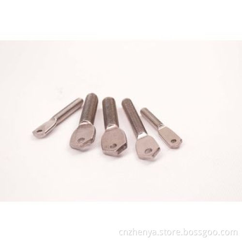 Flat head bolt with ping eyes